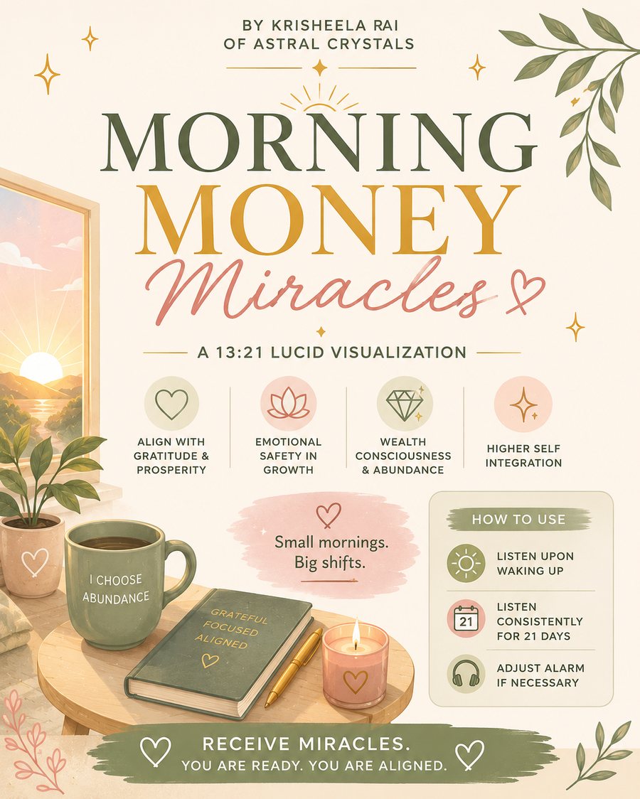 Morning Money Miracles — lucid visualization by Krisheela Rai