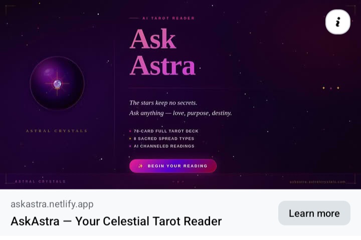 AskAstra — AI Tarot Reader by Astral Crystals