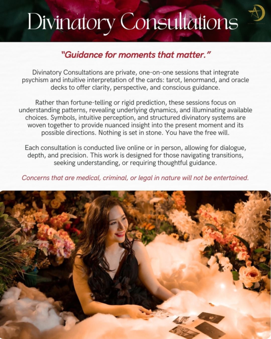 About Divinatory Consultations